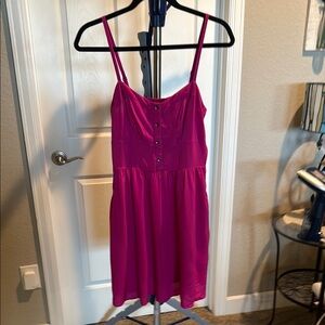 Express NWT Dark Pink Mini Sun-Dress with spaghetti straps. Size Small